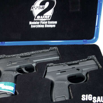 SIG P250 Full Size .40SW 4.7 Contrast Sights Black Nitron Slide Finish 14rd Mag - Handsguns | American Guns & Ammo