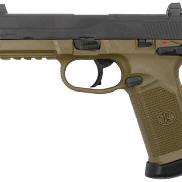 FN FNX-45 Tactical 45 ACP 5.3" Threaded Barrel Flat Dark Earth, Night Sights, 15 Round - Handsguns | American Guns & Ammo