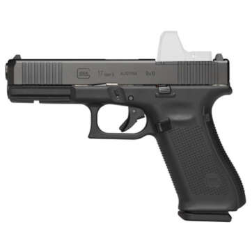 Glock G17 Gen5 M.O.S. 9MM, 4.49" Marksman Barrel, Fixed Sights, Ambi Slide Stop, Flared Mag Well, 17rd Mag - Handsguns | American Guns & Ammo