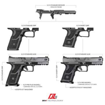 ZEV O.Z-9 Standard 9mm, Flat Dark Earth Shorty Polymer Grip, Threaded, 15rd - Handsguns | American Guns & Ammo