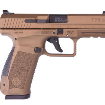 Canik TP9DA DA/SA 9mm, 4.07" Match Barrel, Burnt Bronze, 2x18rd Mags - Handsguns | American Guns & Ammo