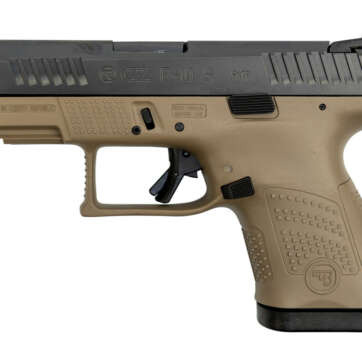 CZ P-10 Sub Compact 9mm, 3.5" Barrel, Fixed Sights, Flat Dark Earth, 12rd - Handsguns | American Guns & Ammo