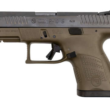 CZ P-10 Sub Compact 9mm, 3.5" Barrel, Fixed Sights, OD Green, 12rd - Handsguns | American Guns & Ammo