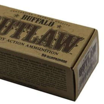 Buffalo Cartridge Outlaw 38 Special 125gr, Lead Round Nose Flat Point 50rd/Box - Competition Guns | American Guns & Ammo
