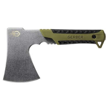 Gerber Pack Hatchet, Compact Axe, Stonewash Metal Finish, Flat Sage Green Grip - RIFLES | American Guns & Ammo