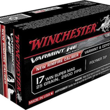 Winchester Varmint HV .17 Win Super Mag 20gr, V-Max, 50rds/Box - RIFLES | American Guns & Ammo