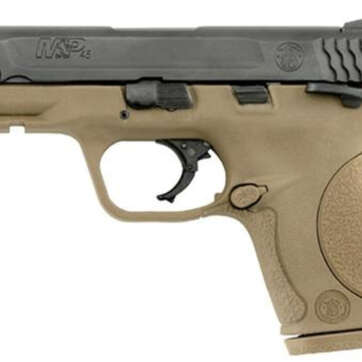Smith & Wesson M&P Compact 45 ACP 4" Barrel, Ambi Safety Flat Dark Earth Poly Grip/Frame Black Slide, 8rd - Handsguns | American Guns & Ammo