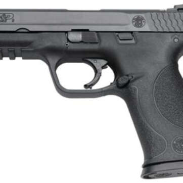 Smith & Wesson M&P Full Size 9mm, 4.25" Barrel, Black Melonite Finish, 10 Pound Trigger White Dot Sights With Mag Safety 10 Round - Ma Compliant - Handsguns - American Guns & Ammo