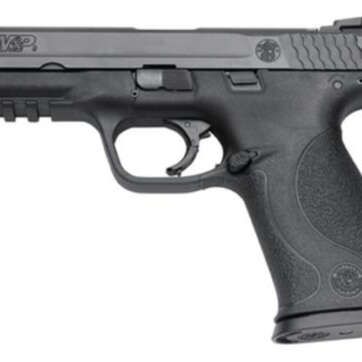 Smith & Wesson M&P Full Size 9mm, 4.25" Barrel, Black, White Dot Sights, Magazine Safety, 17rd - Md Compliant - Handsguns - American Guns & Ammo