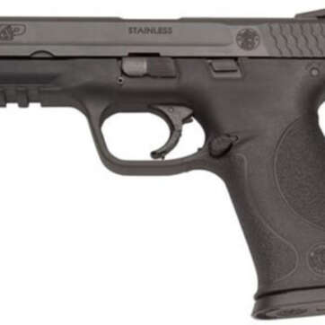 Smith & Wesson, M&P, Semi-automatic Pistol, Full Size, 9mm, 4.25" Barrel, Polymer Frame, Black, Fixed Sights, No Internal Lock or Magazine Safety, 17Rd, 2 Magazines - Handsguns | American Guns & Ammo
