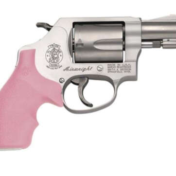 Smith & Wesson 637, 38 Special +P, 1 7/8" Barrel/Pink Rubber Grips - Handsguns | American Guns & Ammo