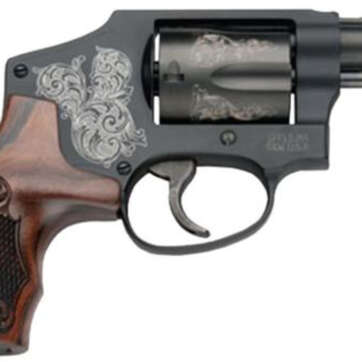 Smith & Wesson SW Model 442 38 SPL 1 7/8" Snub Nose Barrel, Engraved Black & Grip, 5 Shot - Handsguns | American Guns & Ammo