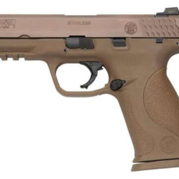 Smith & Wesson S&W M&P9 VTAC Viking Tactics Pistol, 9mm, Dark Earth, Trijicon/Fiber Optic Sights - Handsguns | American Guns & Ammo