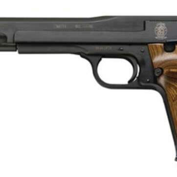 Smith & Wesson 41 22LR, 7", Adjustable Sight Wooden Target, Thumbrest Grip Blue, 10rd - Handsguns | American Guns & Ammo