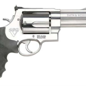 Smith & Wesson 460XVR 460 S&W, 5" Barrel,Stainless Steel Frame, Satin Stainless Finish, Adjustable rear Sight, Rubber Grip, 5 Rounds - Handsguns | American Guns & Ammo