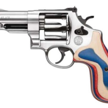 Smith & Wesson 625 45 ACP, 4" Barrel, Stainless Steel, Satin Combat Houge Grips - Handsguns | American Guns & Ammo