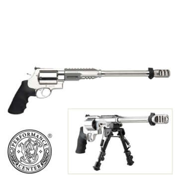 Smith & Wesson 460XVR Performance Center .460SW 14" Fluted Barrel, Glassbead Finish, Picatinny-Style Rail, Bipod - Handsguns | American Guns & Ammo