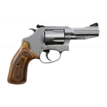 Smith & Wesson M60 Pro, .38 Special +P, 3", 5rd, Wood Grip, Stainless Steel - Handsguns | American Guns & Ammo