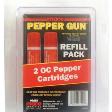 Mace Pepper Gun Refill Cartridges, OC, 2 Pack - Uncategorized | American Guns & Ammo