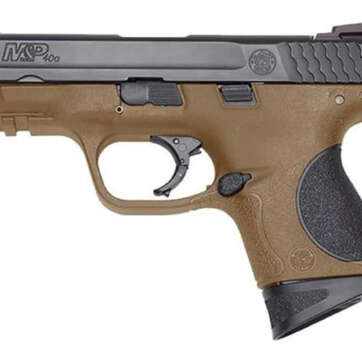 Smith & Wesson M&P Compact .40 SW, 3.5" Barrel, Ambi Slide stop Flat Dark Earth, Polymer Frame, 8rd - Handsguns - American Guns & Ammo