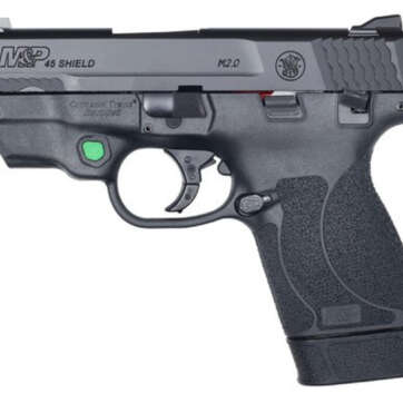 Smith & Wesson M&P45 Shield M2.0 45 ACP, 3.3", Crimson Trace Green, 7rd - Handsguns - American Guns & Ammo