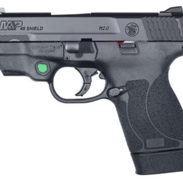 Smith & Wesson M&P45 Shield M2.0, 45 ACP, 3.3" Barrel, Green Crimson Trace Laser - Handsguns - American Guns & Ammo