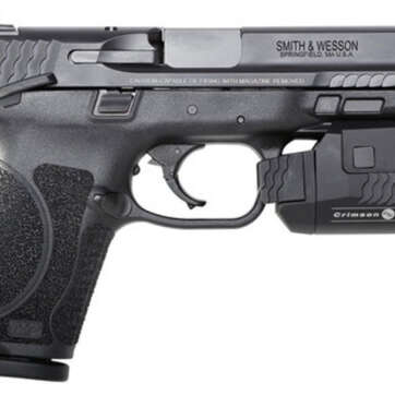 Smith & Wesson M&P M2.0 Compact, 9mm, 4", 15rd, Crimson Trace Rail Master, Black - Handsguns - American Guns & Ammo