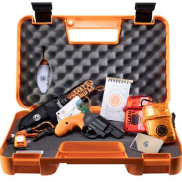 Smith & Wesson 360 Survival Kit, 357 Mag/38 Spl, 1.875" Barrel, 5rd, Safety Orange Grips, Black Frame/Cylinder, Survival Supplies - Handsguns | American Guns & Ammo