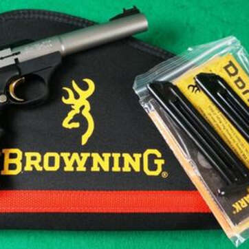 Browning Buck Mark Package 22LR Camper URX S/S 3 Mags & Pistol Rug - Handsguns | American Guns & Ammo