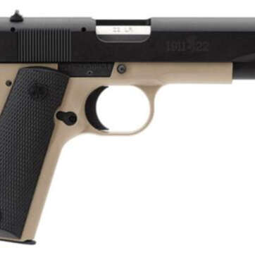 Browning 1911-22A1 22LR 4.25" Barrel Blue Finish Fixed Sights Tan Frame 10 Rd Mag - Handsguns | American Guns & Ammo