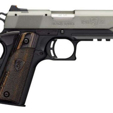 Browning Black Label Gray Compact 1911, 22LR, 3.75", 10rd - Handsguns - American Guns & Ammo