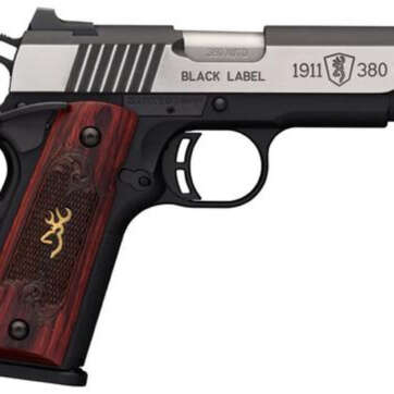 Browning Black Label Medallion Pro Compact, .380 ACP, 3.62", 8rd, Rosewood Grips - Handsguns - American Guns & Ammo