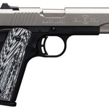 Browning 1911-380 Black Label Pro Single 380 ACP, SS, G10,, rd, 8 rd - Handsguns - American Guns & Ammo
