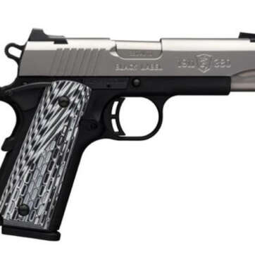 Browning 1911-380 Black Label Pro Compact Single 380 ACP, SS, G10, Night Sights - Handsguns - American Guns & Ammo