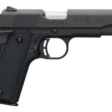 Browning 1911 Black Label, .380 ACP, 4.25" Barrel, 8rd, Black - Handsguns - American Guns & Ammo