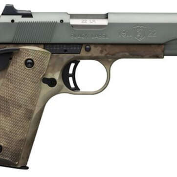 Browning 1911 Black Label, .22 LR, 4.25" Barrel, 10rd, ATACS-AU - Handsguns - American Guns & Ammo