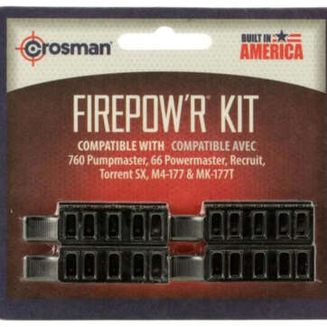 Crosman Firepower 5 Round Polymer Black 4 Pack - Air Guns & BB Guns | American Guns & Ammo