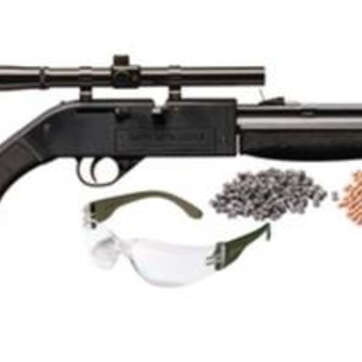 Crosman Air Guns Model 760 Pumpmaster Kit .177 Caliber Black Stock and Forend with 4x15mm Scope - Air Guns & BB Guns | American Guns & Ammo