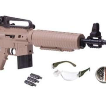 Crosman Air Guns M4-177 Multi-Pump Repeater Kit .177 Caliber BB/Pellet Adjustable Stock Tan Stock and Forend - Air Guns & BB Guns | American Guns & Ammo