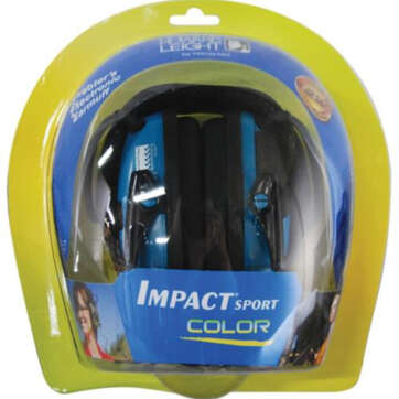 Howard Leight Impact Sport Folding Electronic Earmuff Teal Earcups - Competition Guns - American Guns & Ammo