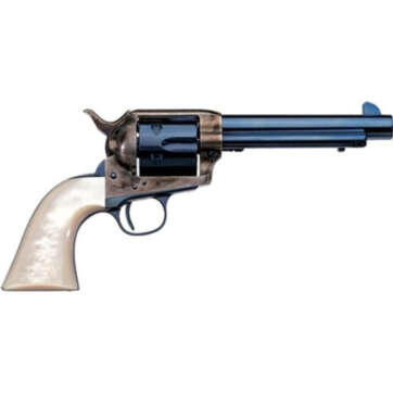 Uberti 1873 Cattleman Frisco, .45 Colt, 4.75", 6rd, Pearl Grips, Charcoal Blue - Handsguns - American Guns & Ammo