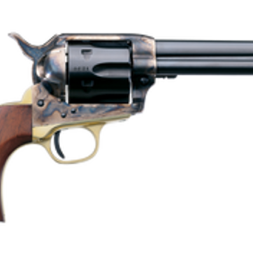 Uberti 1873 Cattleman Steel, .22 LR, 5.5", 6rd, Walnut-Grips, Case-Hardened - Handsguns - American Guns & Ammo