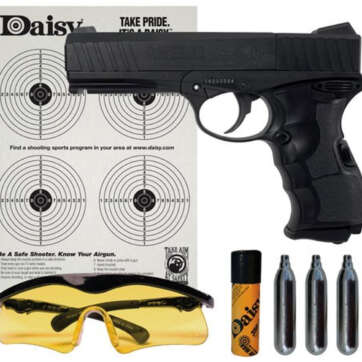 Daisy PowerLine Air Pistol Kit .177 Pellet/BB Black CO2 - Air Guns & BB Guns | American Guns & Ammo
