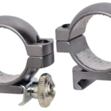Traditions Rings Weaver StyleBases Medium 1" Diameter Silver - Black Powder Guns | American Guns & Ammo