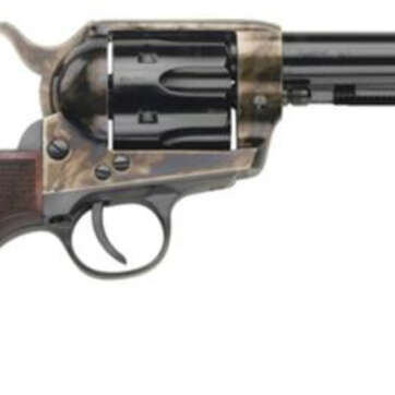 Traditions Black Powder Frontier 1873 Single Action Revolver .357 Magnum 4.75" Barrel Case Hardened Finish Checkered Walnut Grip - Handsguns | American Guns & Ammo