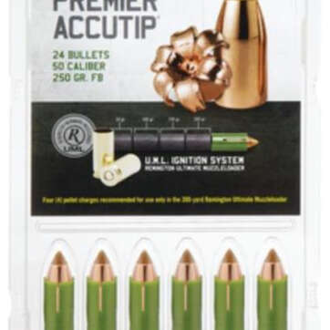 Remington Premier AccuTip .50 Caliber 250 Grain Sabot Bullet 24 Per Box - Black Powder Guns | American Guns & Ammo