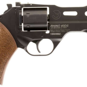 Chiappa Rhino 40SAR, .357 Magnum, 4" Barrel, 6rd, Walnut Grip, Black Stainless Steel - Handsguns | American Guns & Ammo