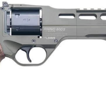 Chiappa Firearms Rhino 60DS, .357 Mag, 6" Barrel, 6rd, Walnut Grip, OD Green - Handsguns | American Guns & Ammo