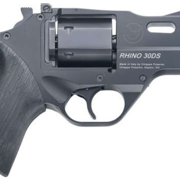 Chiappa Rhino 30SAR, .357 Magnum, 3" Barrel, 6rd, Black, Rubber Grip - Handsguns | American Guns & Ammo