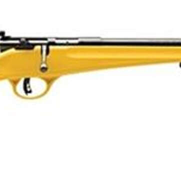 Savage Rascal, 22 LR, 16.125" Barrel, Blued, Yellow Polymer Stock, Single Shot, AccuTrigger, Adjustable Sights - RIFLES | American Guns & Ammo
